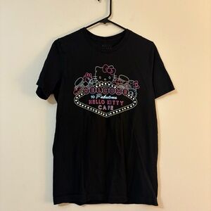 Hello Kitty cafe tshirt women’s medium black character neon